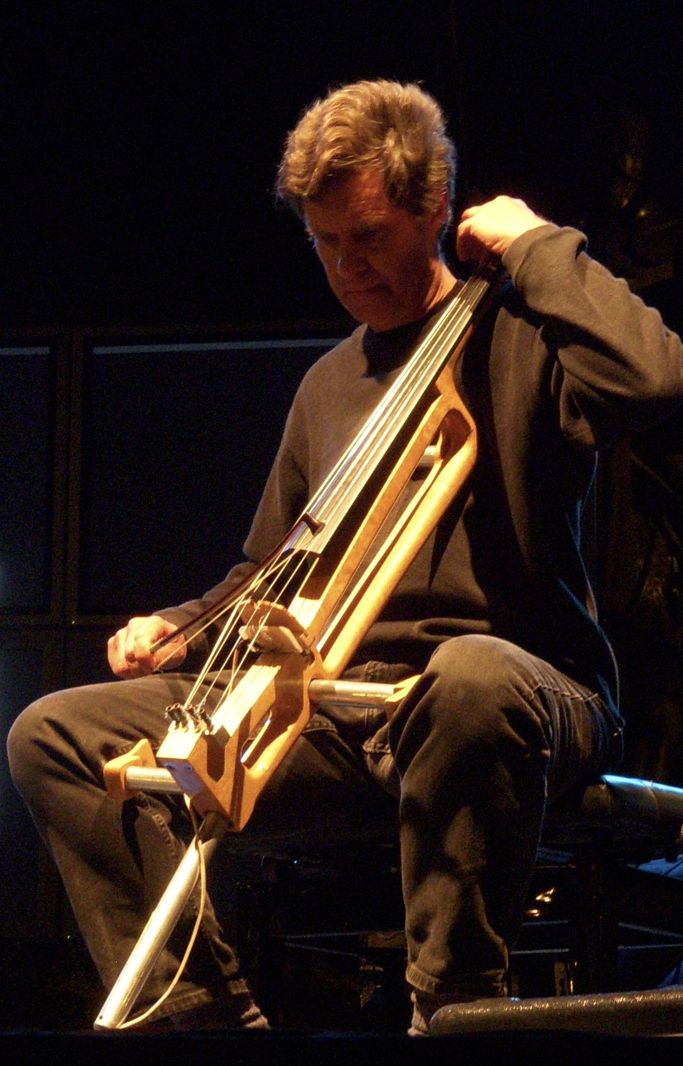 Chris Chafe performing on celletto.